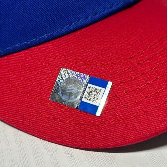 Going Yard Youth Size KU Kansas Jayhawks Rock Chalk Jayhawk Cap Baseball Hat Red - Picture 3 of 6